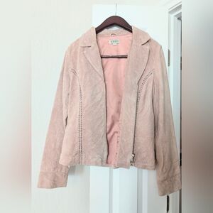 Vintage Georgiou Women's Pink Suede Jacket